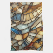 Linge De Cuisine Vagues en verre tendu (Vertical)