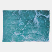Linge De Cuisine Vagues profondes de l'océan bleu (Horizontal)