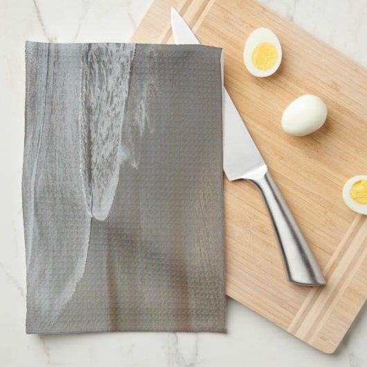 Linge De Cuisine Vagues sur la plage bleu turquoise Océan (Quart Plié)