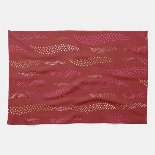 Linge De Cuisine Vagues Tigre (motif stylisé) 8 (Horizontal)