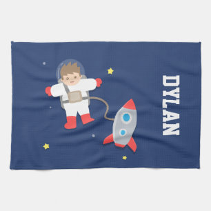 Linge De Cuisine Vaisseau Spatial Espace Extérieur Petit Astronaute