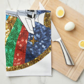 Linge De Cuisine vaisseau spatial séquentiel (Quart Plié)