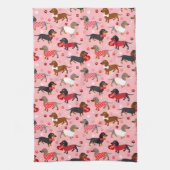 Linge De Cuisine Valentine Dachshund (Vertical)
