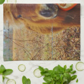 Linge De Cuisine Valentine Heart Miniature Brown Horse (Plié)