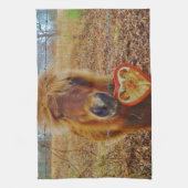Linge De Cuisine Valentine Heart Miniature Brown Horse (Vertical)