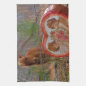 Linge De Cuisine Valentine Heart Miniature Brown Horse (Vertical)