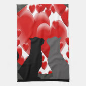 Linge De Cuisine Valentine Kitties (Vertical)