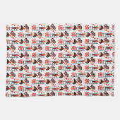 Linge De Cuisine Valentine' s Kitchen Hand Towel Love Red Heart (Horizontal)