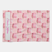 Linge De Cuisine Valentine's Pink & White Coffee Mug    (Horizontal)