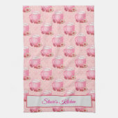 Linge De Cuisine Valentine's Pink & White Coffee Mug    (Vertical)