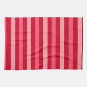 Linge De Cuisine Valentines rayures rouge et rose (Horizontal)
