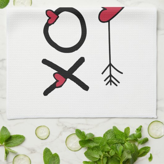 Linge De Cuisine Valentines XOXO (Plié)