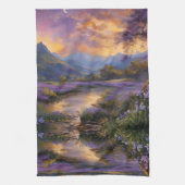 Linge De Cuisine Vallée de la Lavender à Dawn (Vertical)