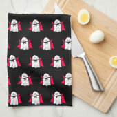 Linge De Cuisine Vampire Ghosts sur le noir (Quart Plié)