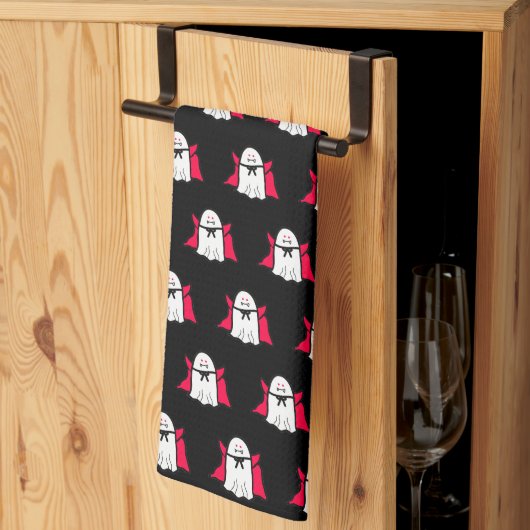 Linge De Cuisine Vampire Ghosts sur le noir (Pliage en tiers)