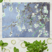 Linge De Cuisine Van Gogh Almond Blossoms en acier bleu (Plié)