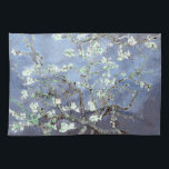 Linge De Cuisine Van Gogh Almond Blossoms en acier bleu<br><div class="desc">Fleurs d'amandes par Vincent Van Gogh modification de couleur copyright 2sweet4wordsDesigns/ PureVintage Love Obtenez la beauté de Van Gogh's bien-aimé Almond Blossom dans les couleurs qui correspondent à votre maison. vincent van gogh,  van gogh,  fleurs d'amandes,  fleurs,  floral,  jolie,  belle,  belle, </div>