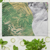 Linge De Cuisine Van Gogh Blé Field et Fancy Cat (Plié)