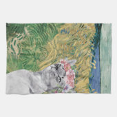 Linge De Cuisine Van Gogh Blé Field et Fancy Cat (Horizontal)