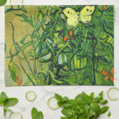 Linge De Cuisine Van Gogh - Papillons et pavots (Plié)