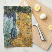 Linge De Cuisine Van Gogh Road Avec Cyprès Impressionnisme (Quart Plié)