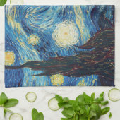 Linge De Cuisine Van Gogh Starry Classic Nuit Impressionnisme Art (Plié)