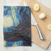Linge De Cuisine Van Gogh Starry Classic Nuit Impressionnisme Art (Quart Plié)