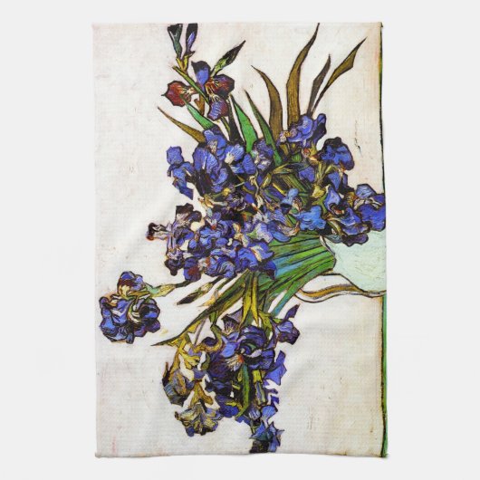 Linge De Cuisine Van Gogh Vase d'Irises (Vertical)