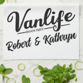 Linge De Cuisine "VanLife" Personnalisé (Plié)