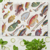 Linge De Cuisine Variétés de poissons (Plié)