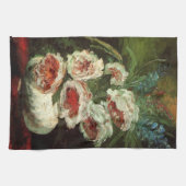 Linge De Cuisine Vase avec pivoines de Vincent van Gogh (Horizontal)