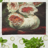 Linge De Cuisine Vase avec pivoines par Vincent van Gogh (Plié)