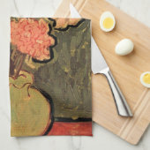 Linge De Cuisine Vase avec Rose Mallows par Vincent van Gogh (Quart Plié)