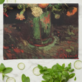 Linge De Cuisine Vase avec Zinnias et Geraniums, Vincent van Gogh (Plié)