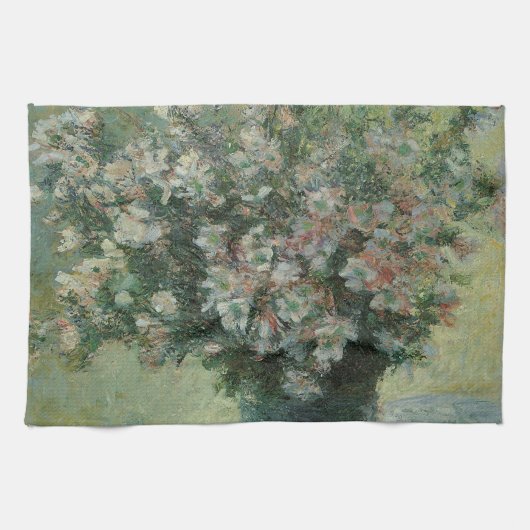 Linge De Cuisine Vase de fleurs par Claude Monet (Horizontal)