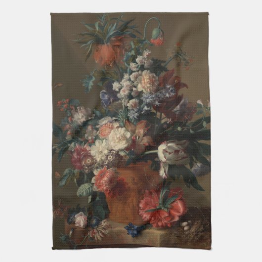 Linge De Cuisine Vase des fleurs - Jan van Huysum (Vertical)