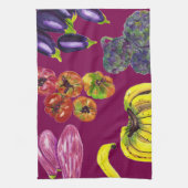 Linge De Cuisine Vegetable Harvest Kitchen Towels (Vertical)