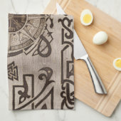 Linge De Cuisine Végétarienne - Ornement de boussole viking (Quart Plié)