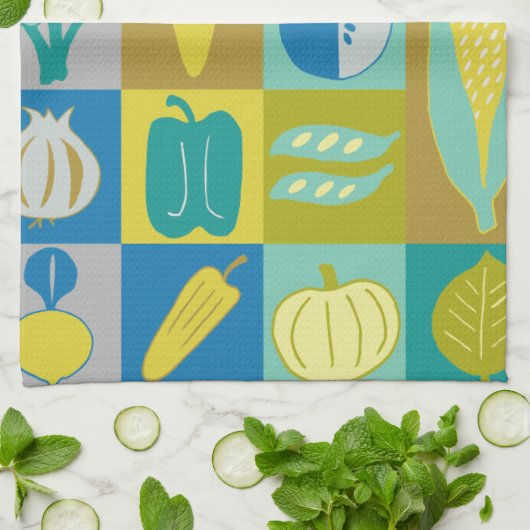 Linge De Cuisine Veggie Blocks II (Plié)