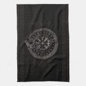 Linge De Cuisine Vegvisir avec Ouroboros et runes (Vertical)