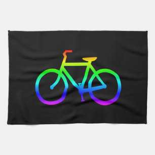 Linge De Cuisine Vélo arc-en-ciel lumineux