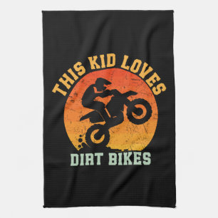 Linge De Cuisine Vélo de terre drôle pour enfants