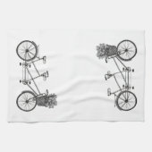 Linge De Cuisine Vélo en tandem graphique Vintage (Horizontal)