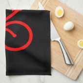 Linge De Cuisine Vélo Rouge (Quart Plié)