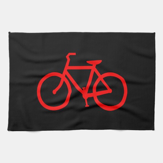 Linge De Cuisine Vélo Rouge (Horizontal)