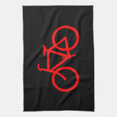 Linge De Cuisine Vélo Rouge (Vertical)