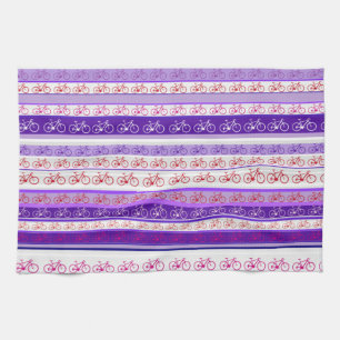 Linge De Cuisine vélo - vélo rayures motif