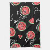 Linge De Cuisine Vélos à roue de pastèque, motif d'été. (Vertical)