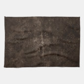 Linge De Cuisine Velvety Bronze Damask | Grunge baroque Brown (Horizontal)