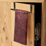 Linge De Cuisine Velvety Henna Damask | Grunge rouge<br><div class="desc">90 Grunge, Tout Grandit ! Le damas baroque velours foncé, épais et spectaculaire d'inspiration gothique, dans une riche palette de nuances, crée une texture de velours broyé vintage opulente. De la collection luxueuse et sophistiquée "Moody Jewel Tones", cette nouveauté contemporaine mélangé moyen unisex (mais féminin) effet abstrait ajoute une parfaite...</div>